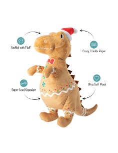 Cookie-Saurus Plush Dog Toy 2