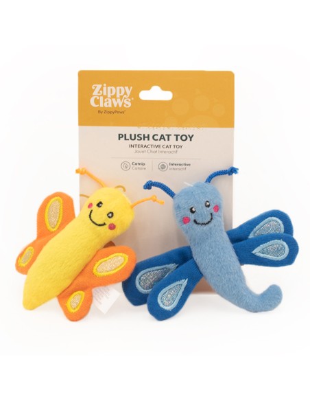 ZippyClaws 2-Pack Butterfly and Dragonfly