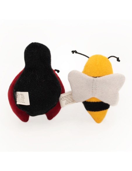ZippyClaws 2-Pack Ladybug and Bee