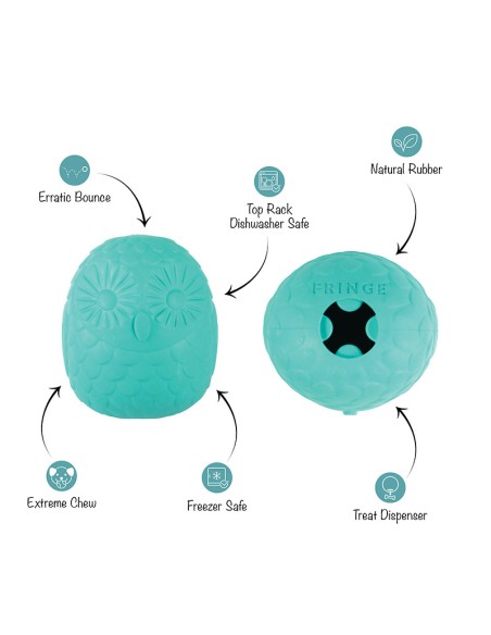 You're a hoot turquoise | Rubber | Treat Dispenser
