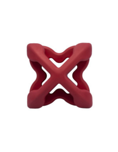 Chewtastic Geometrics Natural Rubber - rouge
