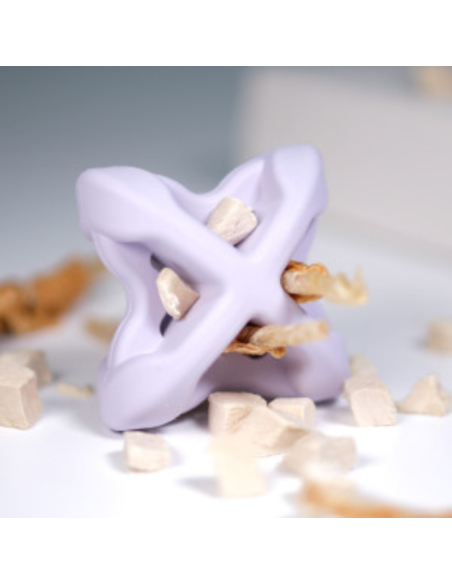 Chewtastic Geometrics Gentle Natural Rubber Soft - Purple