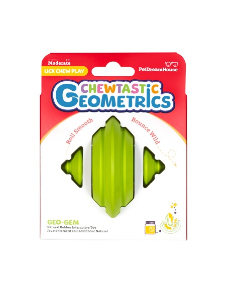 Chewtastic Geometrics Natural Rubber - Green