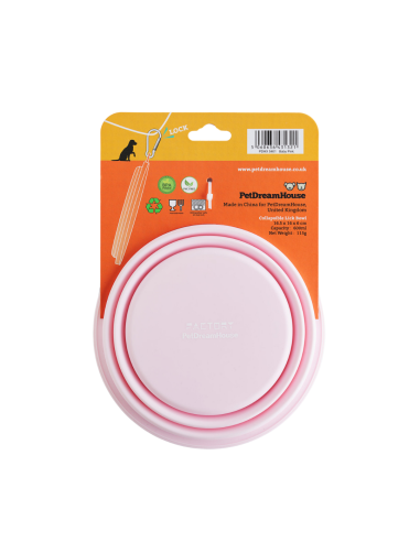 Collapsible Silicone Travel Bowl (with lickpad)