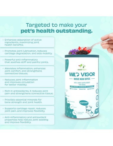 Pawfect supplements Wild Vigor Move Max 60 Pcs.