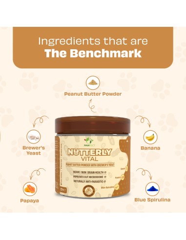 Pawfect supplements Toppers Nutterly Vital 250 gr.