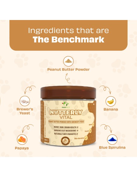 Pawfect supplements Toppers Nutterly Vital 250 gr.