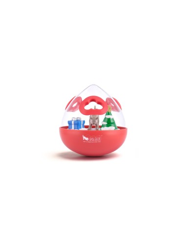 PLAY Wobble Ball Enrichment Treat Toy - Red : Color - Red