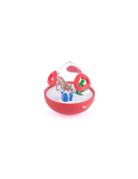 PLAY Wobble Ball Enrichment Treat Toy - Red : Color - Red