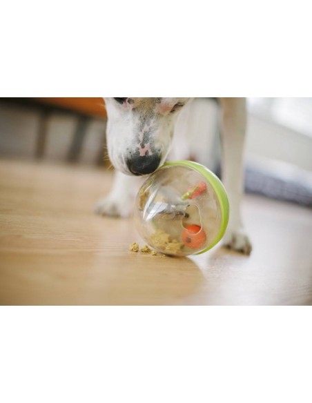 PLAY Wobble Ball Enrichment Treat Toy - Red : Color - Groen