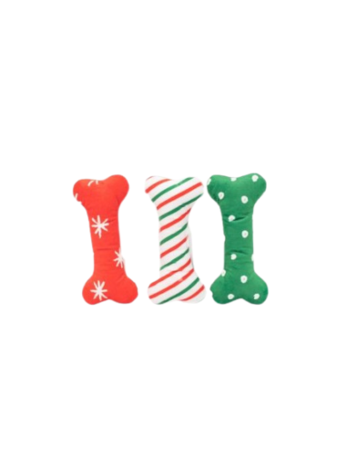 Holiday Patterned Bones - Regular 3-Pack