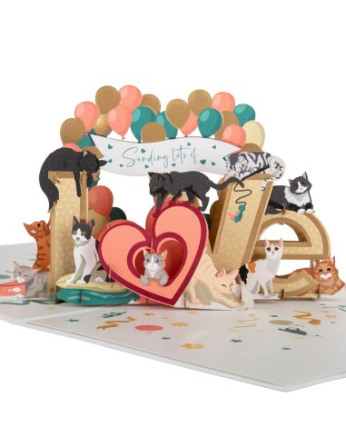Golden Retriever : Pop-Up Cards - Battersea Cats Love