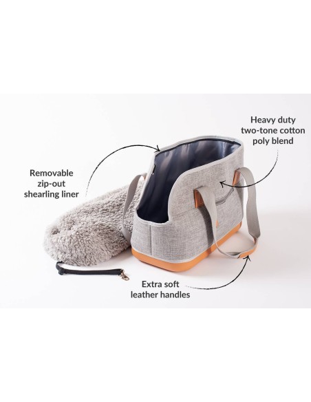 GRAY DELUXE DOG CARRIER