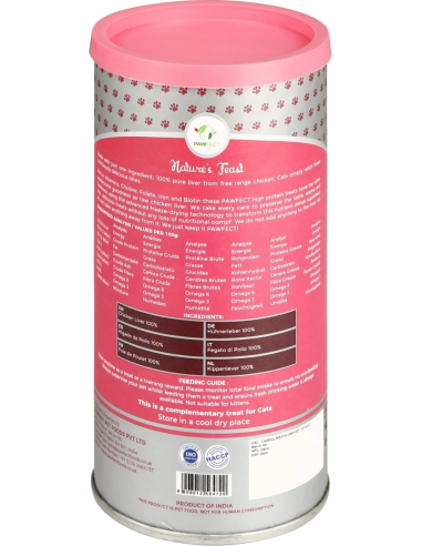 PawFect FREEZE DRIED CAT TREATS Chicken Liver...