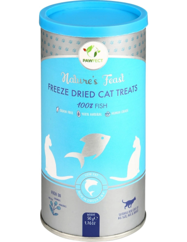 PawFect FREEZE DRIED CAT TREATS Fish 50 gr.