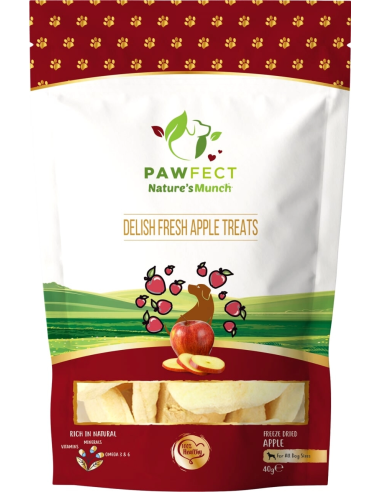 Pawfect Natures Munch Dog Treats APPLE 40 gr.