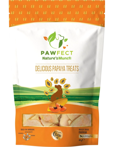 Pawfect Natures Munch Dog Treats PAPAYA 40 gr.