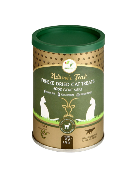 PawFect FREEZE DRIED CAT TREATS Goat Meat 50 gr.