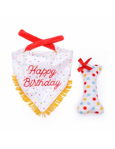 Dog Birthday Bandana and Bone 2-Pack