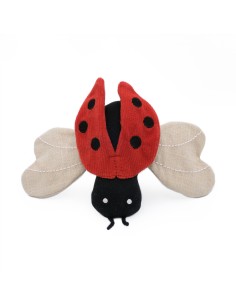 ecoZippy Corduroy Critter - Ladybug - Dog Toy 2