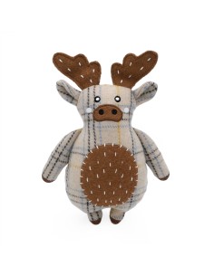 ecoZippy Cotton Cuddler - Moose - Dog Toy