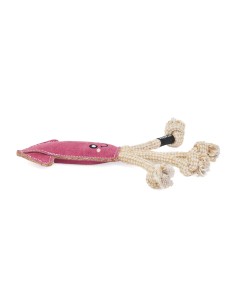 ecoZippy Suede and Rope Buddies - Squid - Dog Toy 2