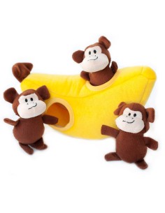 Zippy Burrow - Monkey 'n Banana - Dog Toy