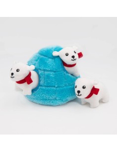 Zippy Burrow® - Polar Bear Igloo - Dog Toy
