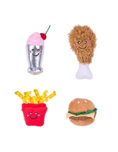 ZippyClaws® NomNomz® 4-Pack - Fast Food