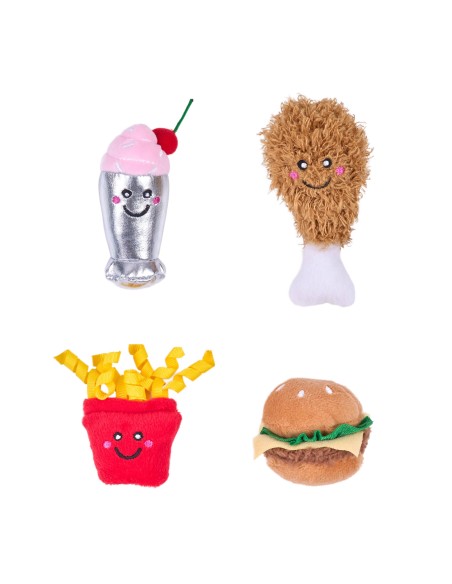 ZippyClaws® NomNomz® 4-Pack - Fast Food