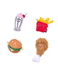 ZippyClaws® NomNomz® 4-Pack - Fast Food 2