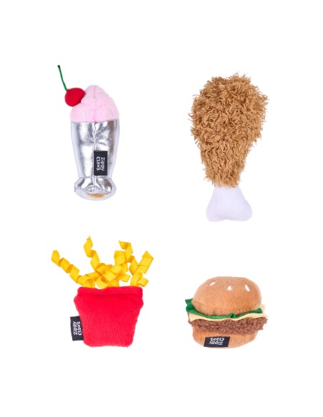 ZippyClaws® NomNomz® 4-Pack - Fast Food