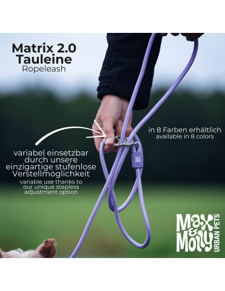 Rope Leash 2m Ø 10mm - Matrix 2.0 Black/M-L
