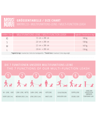 Multi-Function Leash - Matrix 2.0 Stone/M