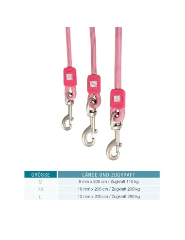 Rope Leash 2m Ø 8mm - Matrix 2.0 Rose/XS-S