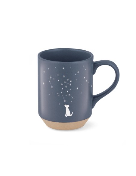 DISCONT. CELESTIAL DOG STONEWARE NY MUG