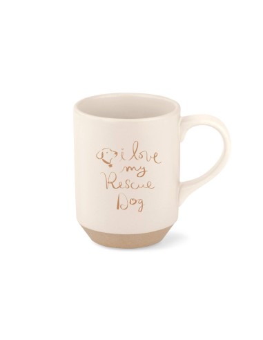 LOVE MY RESCUE STONEWARE NY MUG