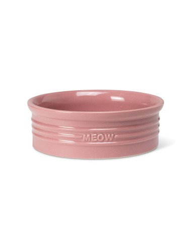 MEOW BLUSH SCULPTED PET BOWL
