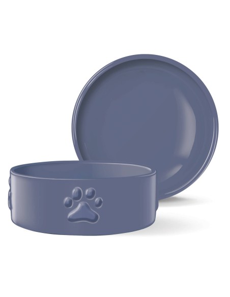 SCULPT PAW NAVY MED SCLPTD BOWL
