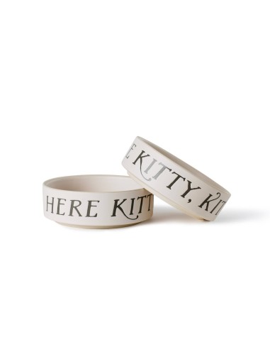 HERE KITTY KITTY SM STONEWARE PTBWL