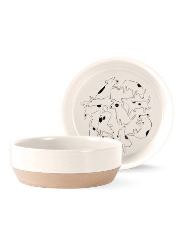 NOSEY DOG SPOT MD STONEWARE BOWL