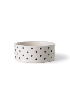 MEMENTO DOT MD STONEWARE PET BOWL