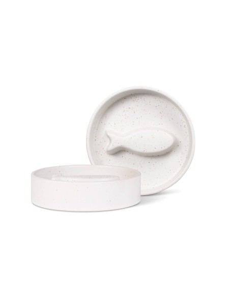 SPK FISH BONE SM SLW FEEDER PET BWL