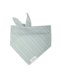 BLOCK STRIPE DUSTY SAGE DOG BANDANA