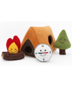 Zippy Burrow® - Camping Tent - Plush Dog Toy