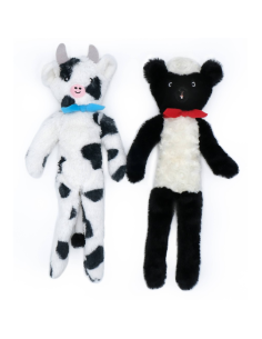 Fluffy Peltz - Sheep and Cow - Dog Toy
