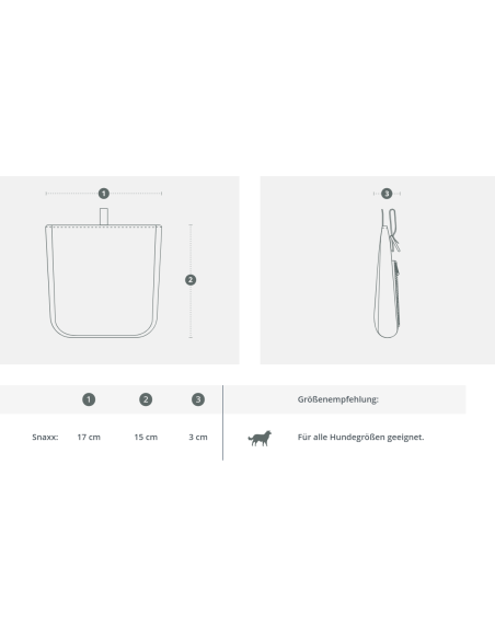 Snaxx treat bag – Grey