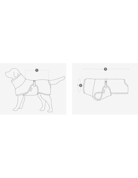 Ruby dog bathrobe – Size 7 – 50-55cm