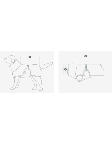 Ruby dog bathrobe – Size 10 – 65-70cm