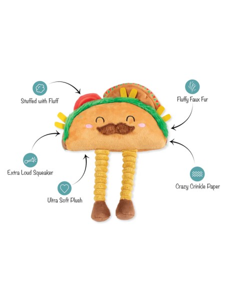Spicy Sidekick Plush Dog Toy